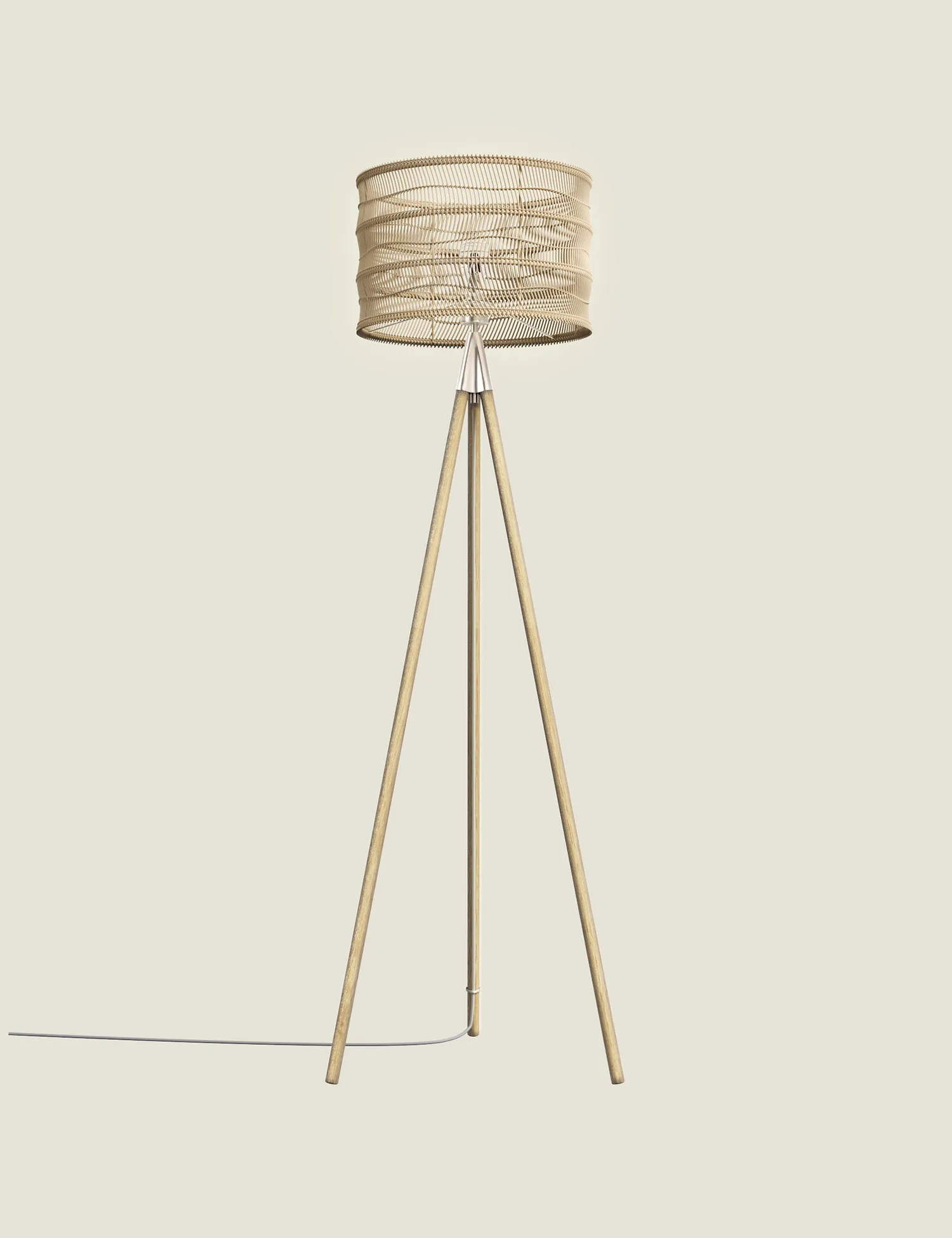 M&S Casual Rattan Floor Lamp
