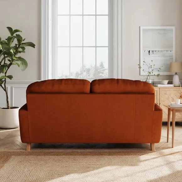 Martha Matte Plush Velvet 2 Seater Sofa 3