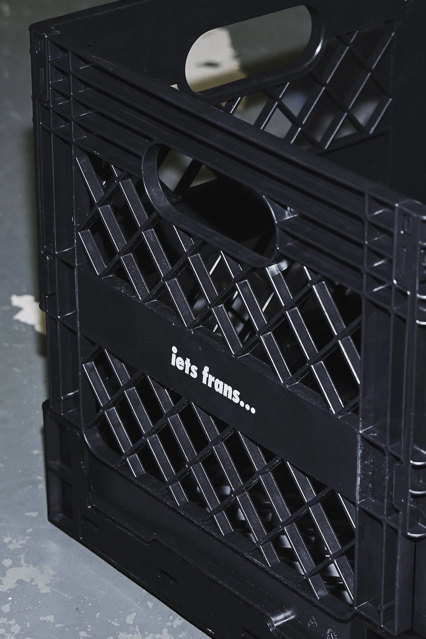iets frans. Black Storage Crate - Black ALL 2