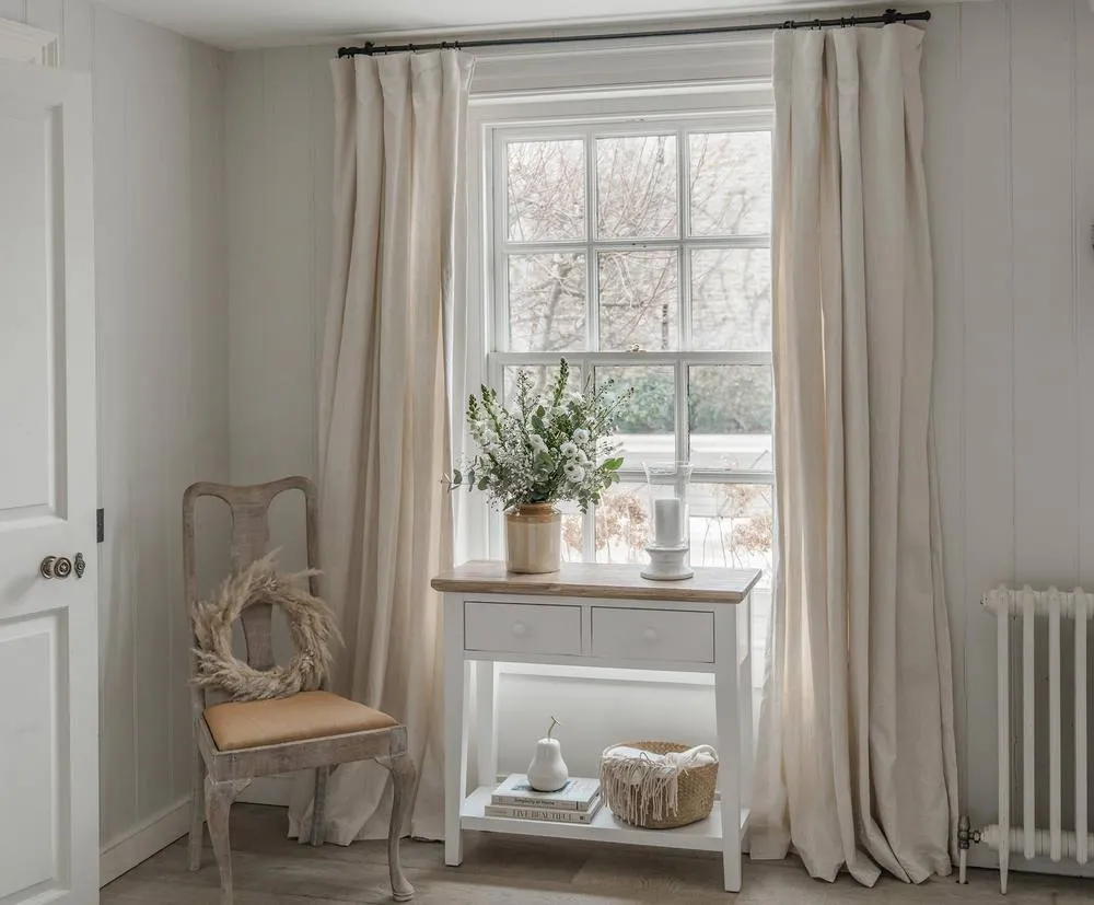 Statement Furniture Florence Console Table with 2 Drawers in White 4