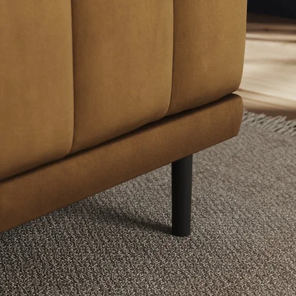 Amali Long Dining Bench, Matte Plush Velvet 4