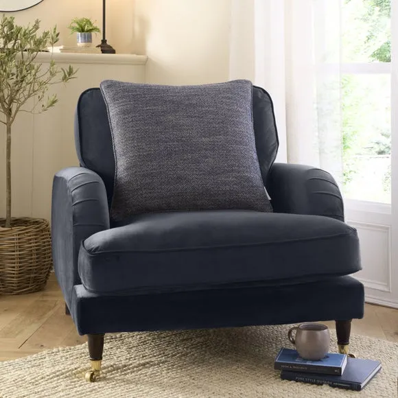 Churchgate Swithland Herringbone Square Cushion Cover 1