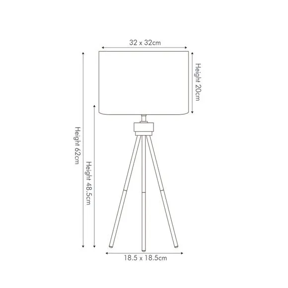 Houston Tripod Table Lamp 6
