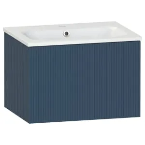 Duarti by Calypso Burford Navy Blue Vanity with Elsdon Basin - 600mm