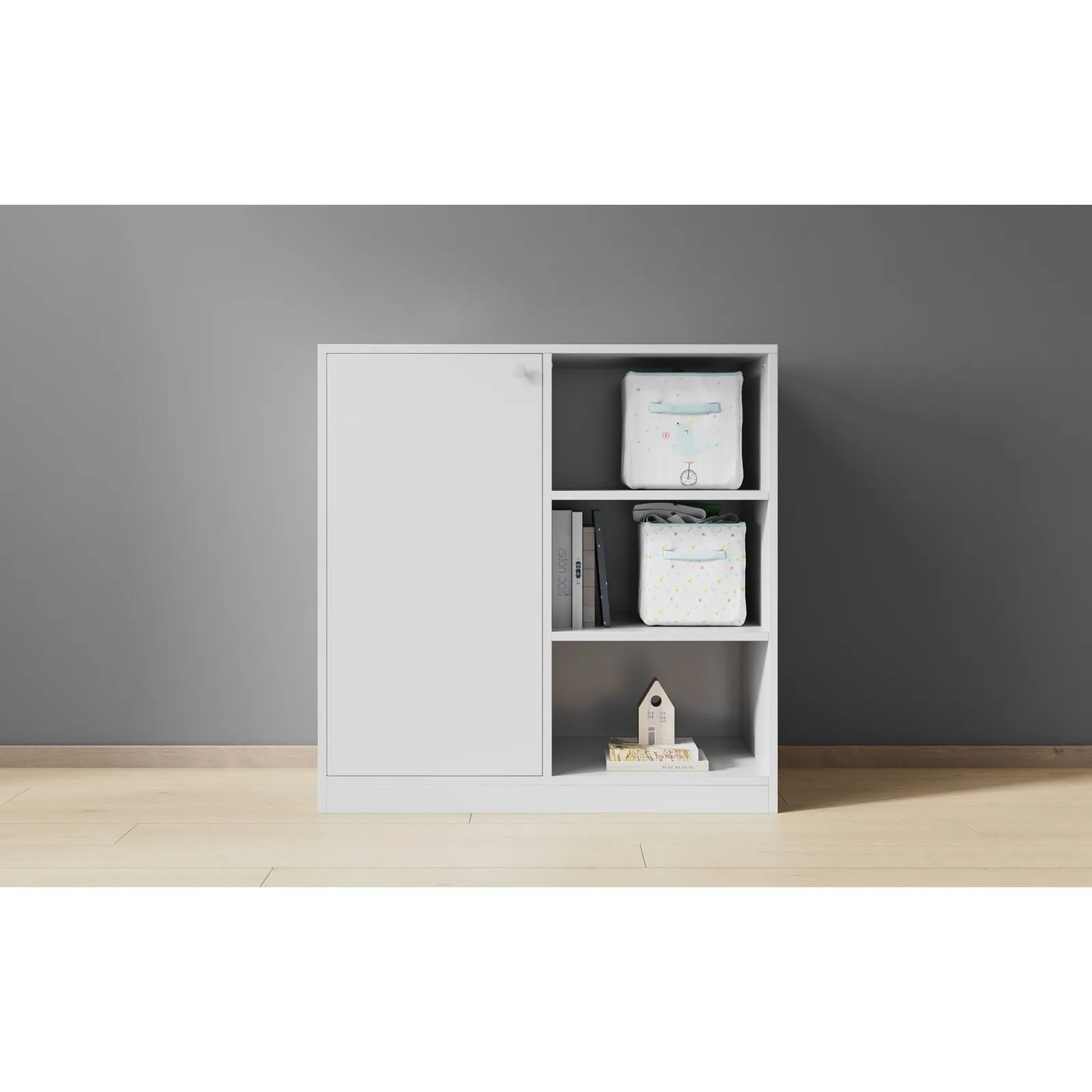 Flair Stepaside Staircase High Sleeper Workstation in White 6