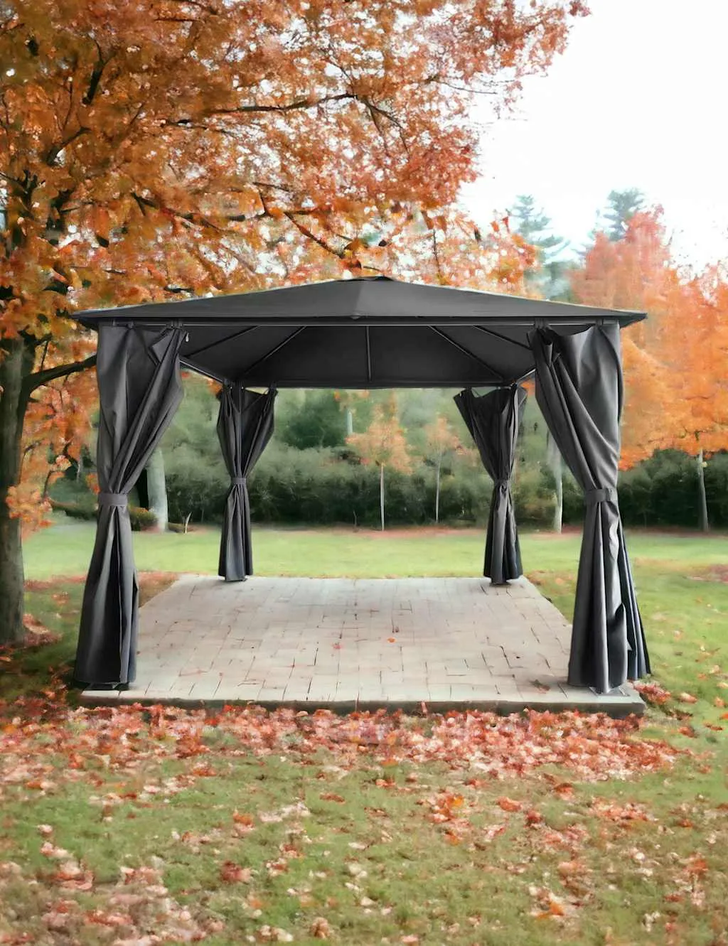 Royalcraft Titan Galvanised Steel Square Gazebo 3m Grey