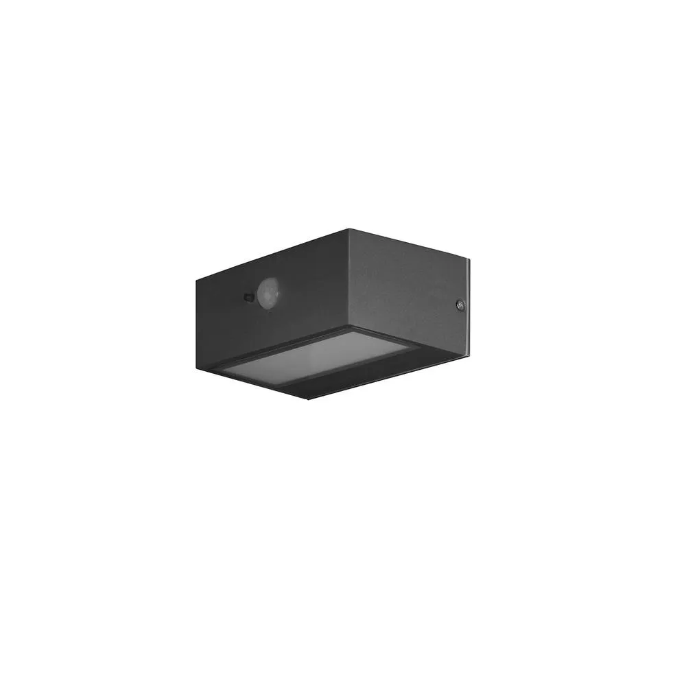 Netlighting Top LED Outdoor Down Wall Lamp grey Sandblasted 3000K IP44