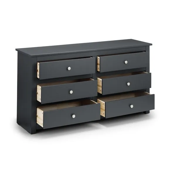 Radley 6 Drawer Chest, Dark Grey 3