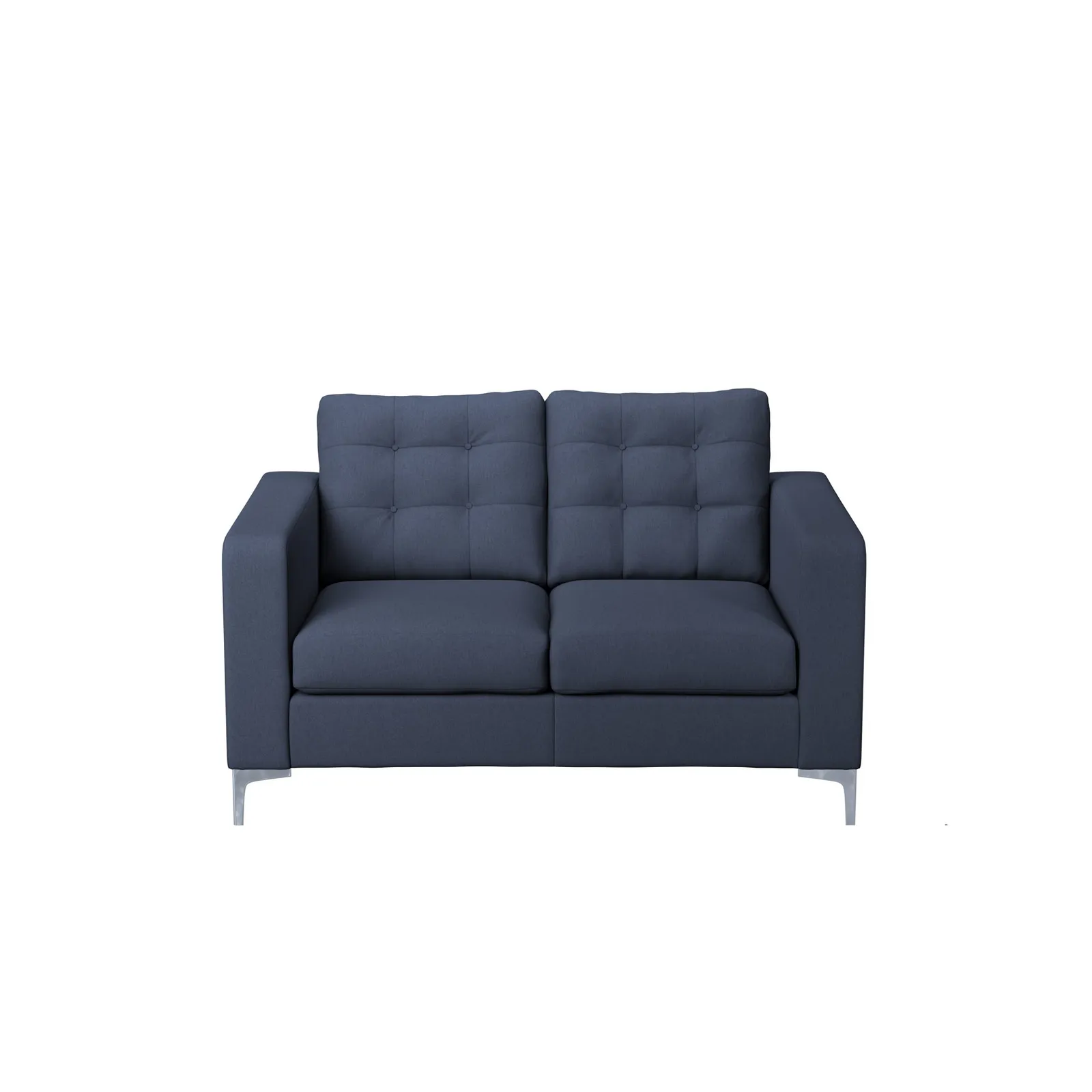 Hackney Herringbone 2 Seater Sofa Dark Blue