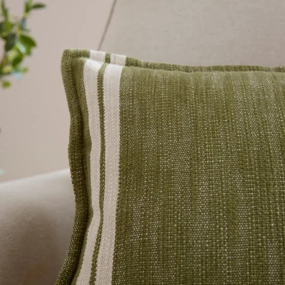 Churchgate Mallory Stripe Cotton Rectangle Cushion 2