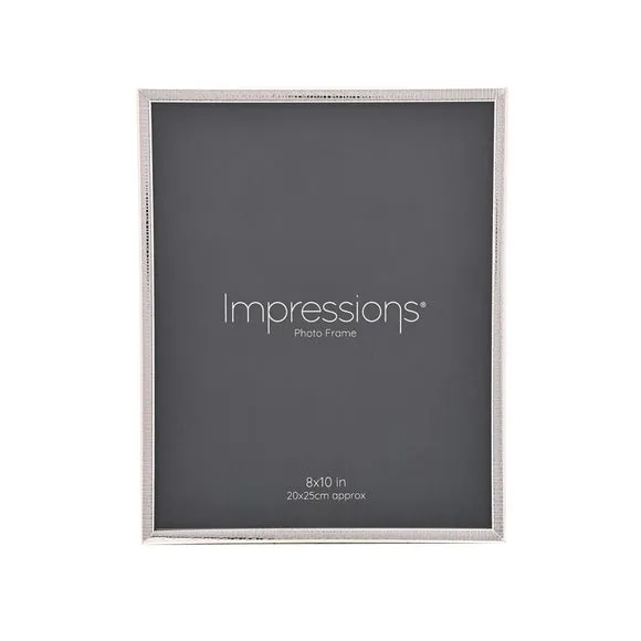 Impressions Silver Plated Thin Crackled Photo Frame 2