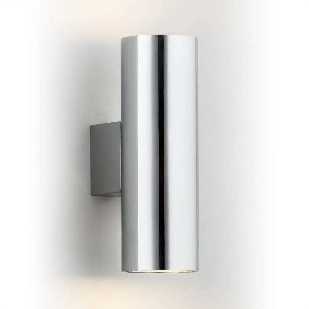 Netlighting Mitos Up & Down Wall Lamp Chrome in Silver