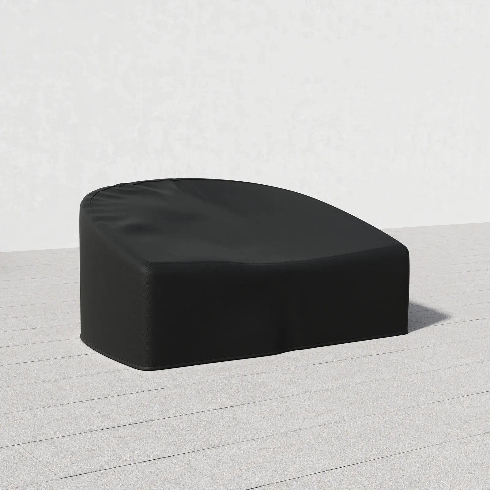 600D Tough Canvas Waterproof Outdoor Daybed Covers in Black