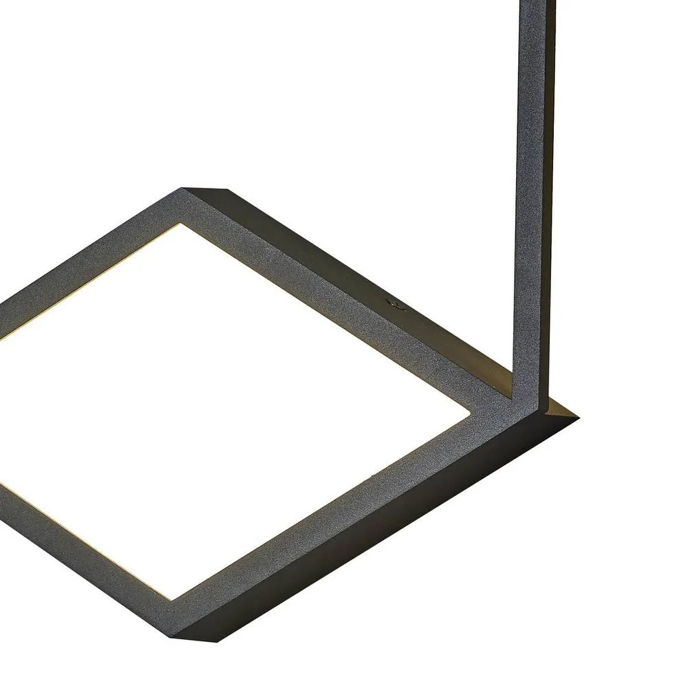 Netlighting Kubick Ceiling Wall Light Dimmable 24W LED 3000K 1630lm Black 3