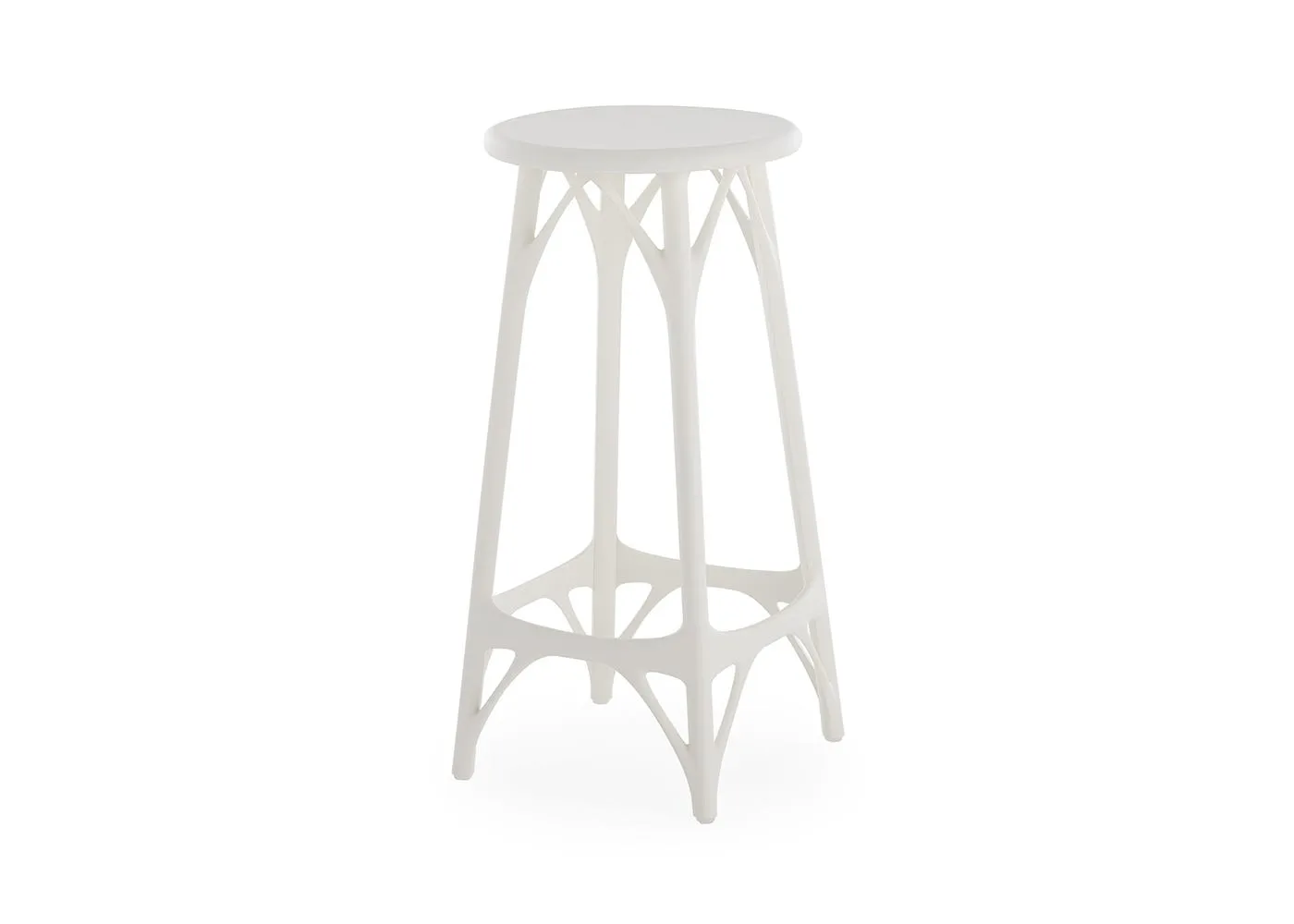 Kartell A.I. Light Stool 65cm White Set of 2