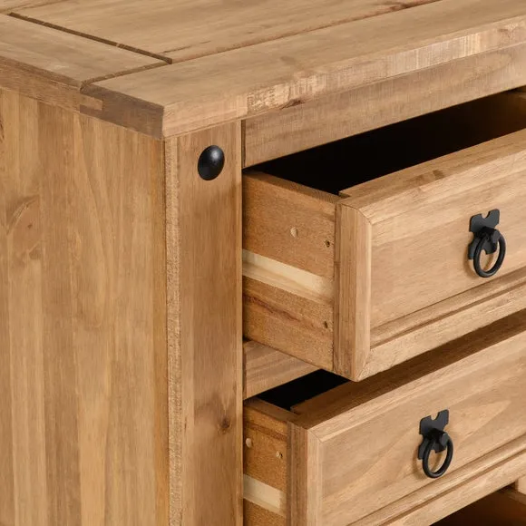 Corona Tall 5 Drawer Chest, Pine 4
