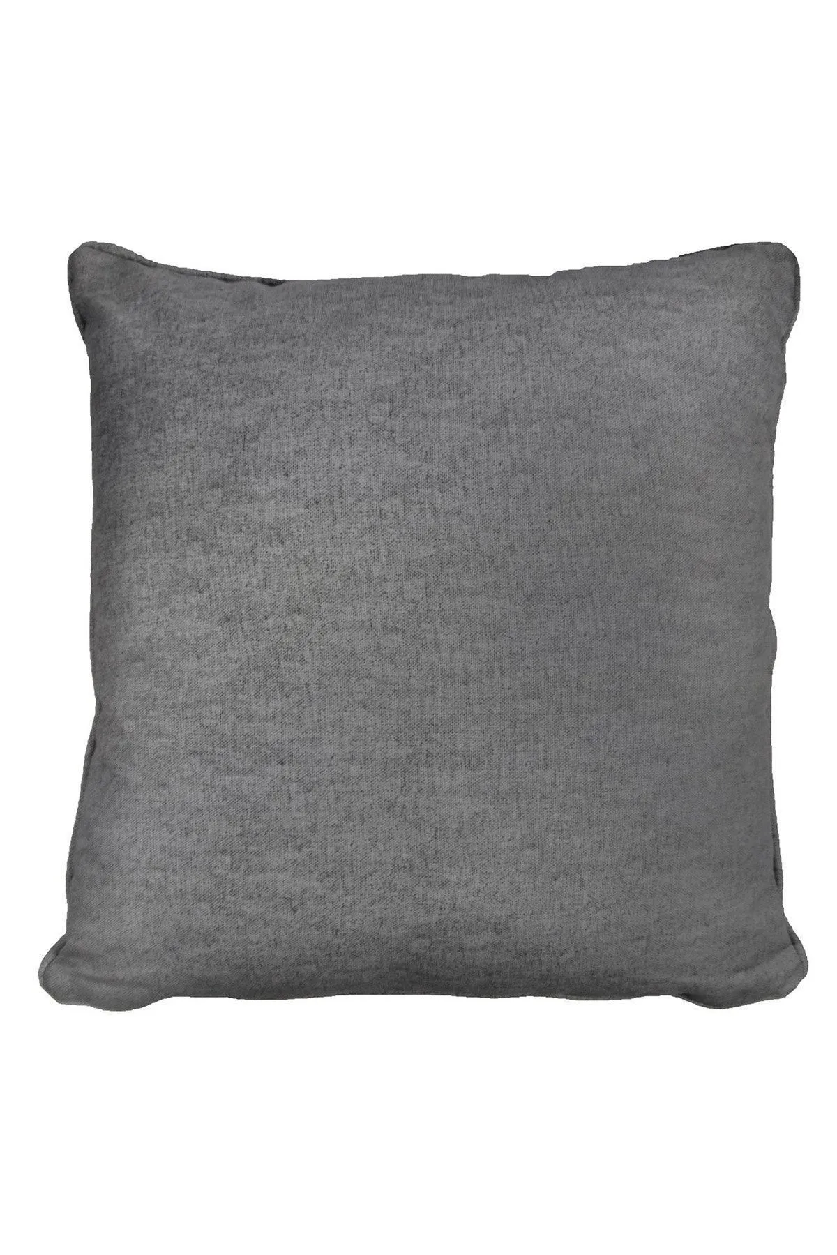 Fusion 'Sorbonne' Luxury Plain Dyed Filled Cushion 100% Cotton in Charcoal 2