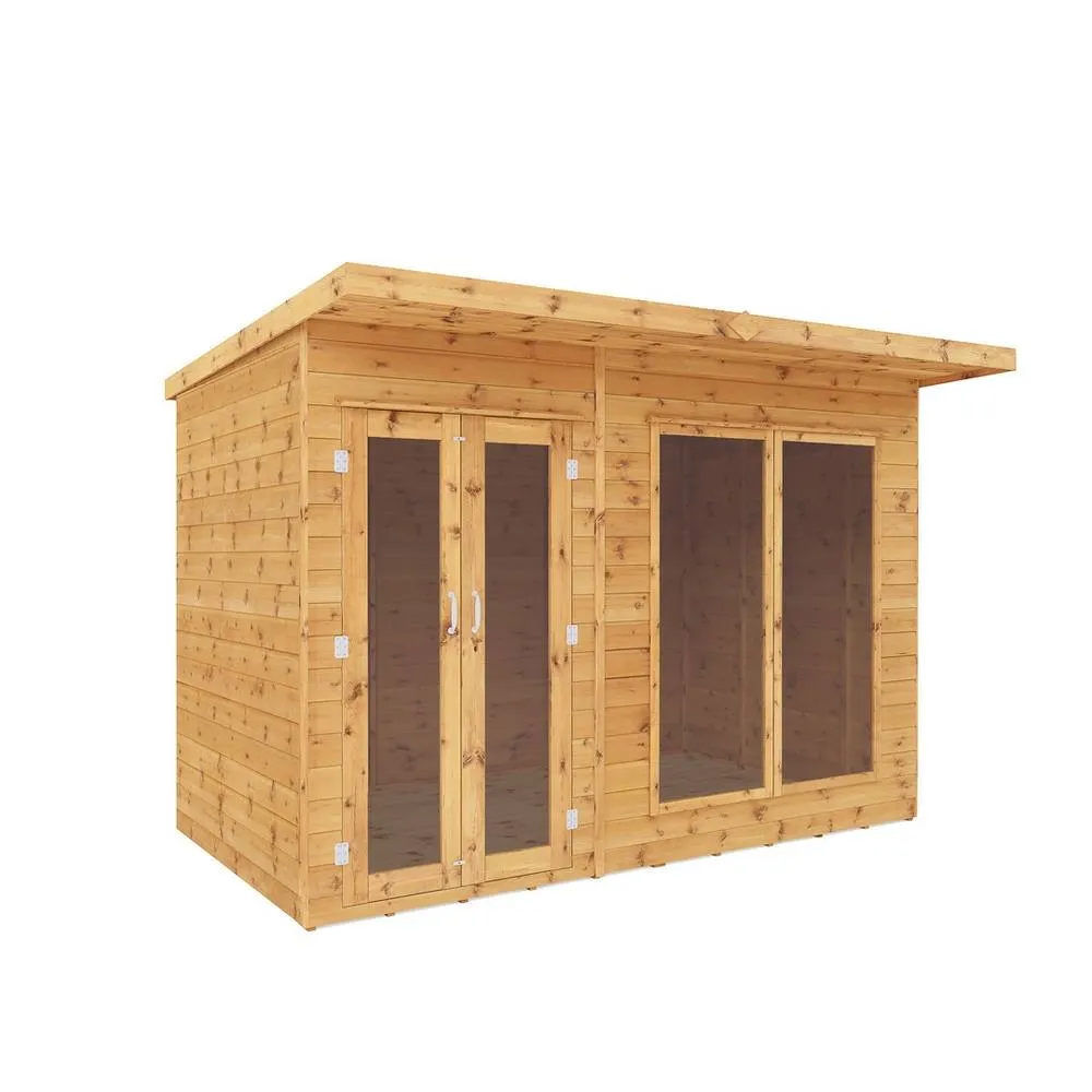 Mercia 10 x 6 Feet Maine Pent Summerhouse - L233.8 x W302.8 x H217 cm - Brown