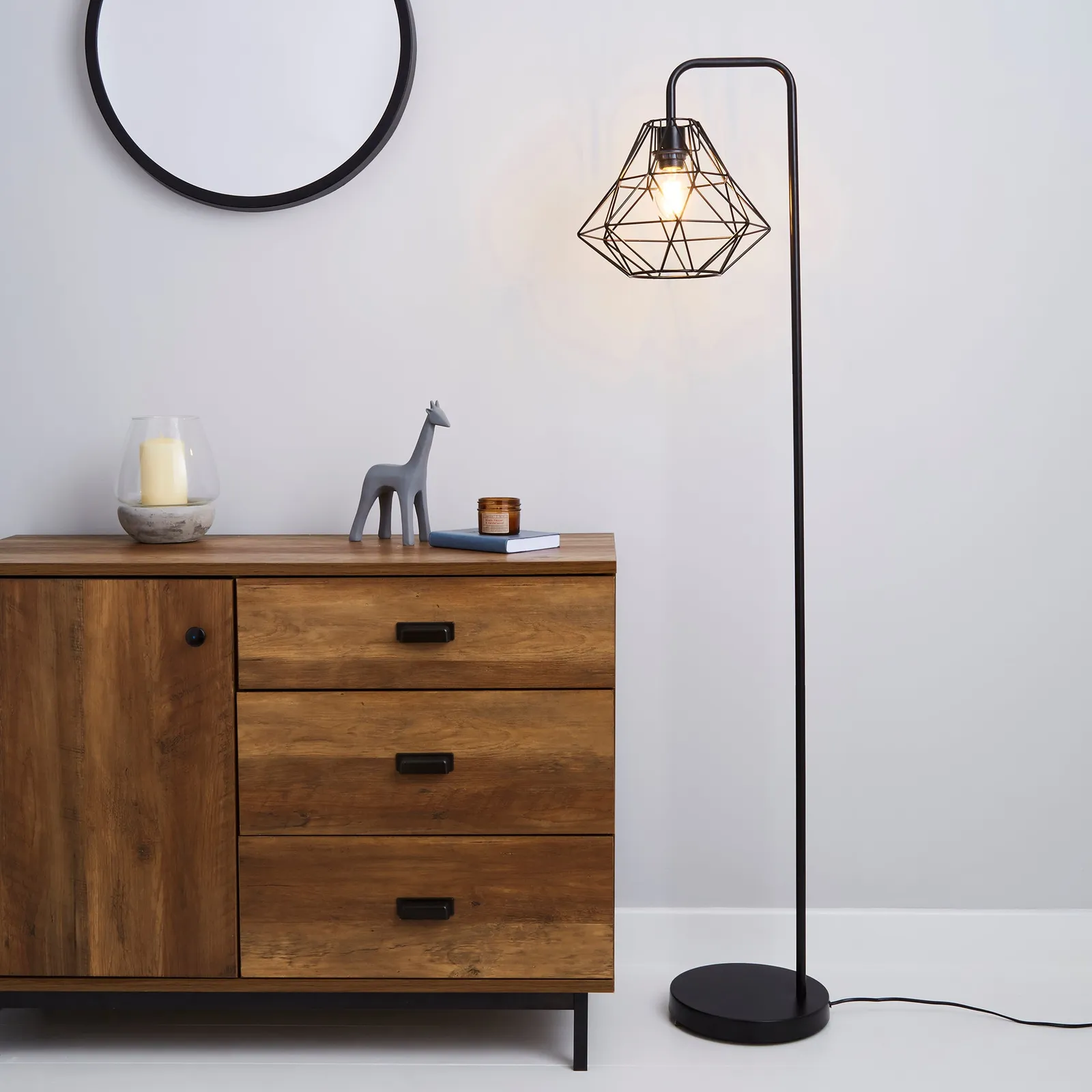 Bremen Black Floor Lamp Black