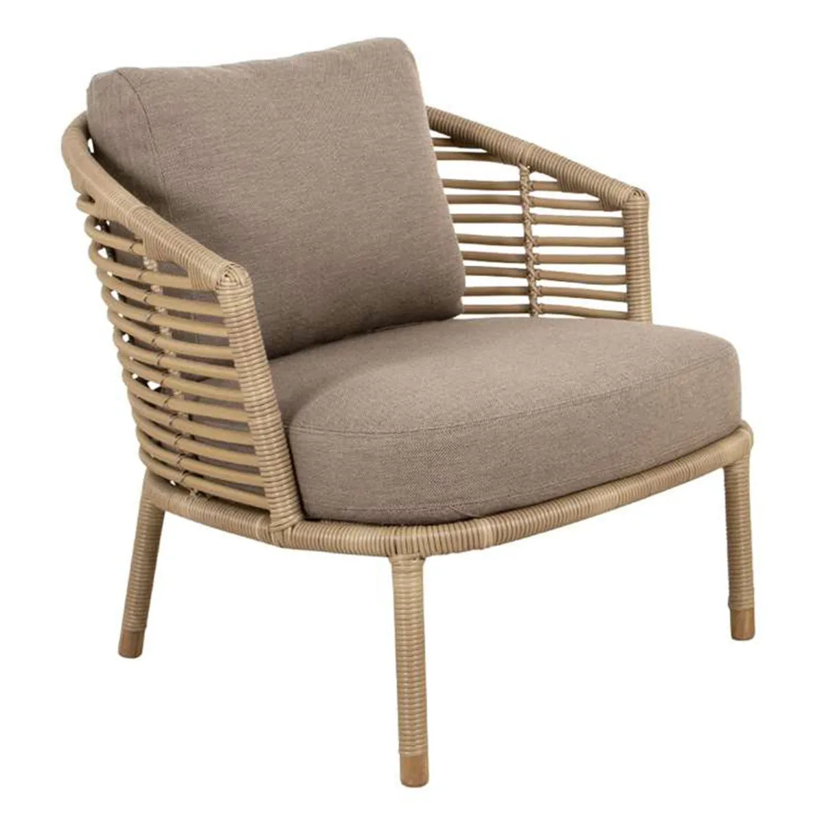 Cane-line Sense Outdoor Lounge Chair, Natural Weave, Taupe