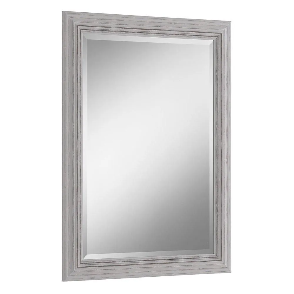 Yearn Mirrors Yearn Distressed White Framed Wall Mirror 116x90.5cm 3
