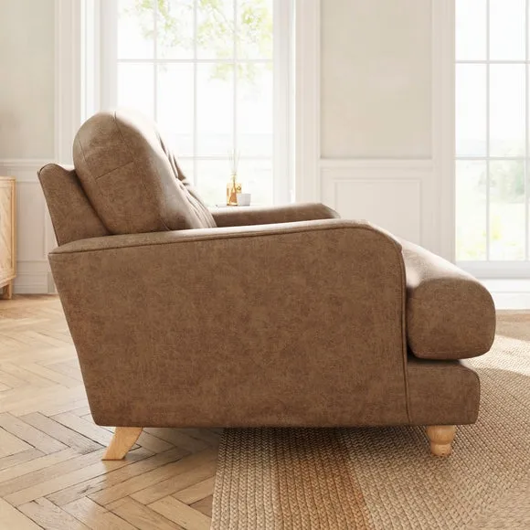Martha Arizona Faux Leather Snuggle Chair 3