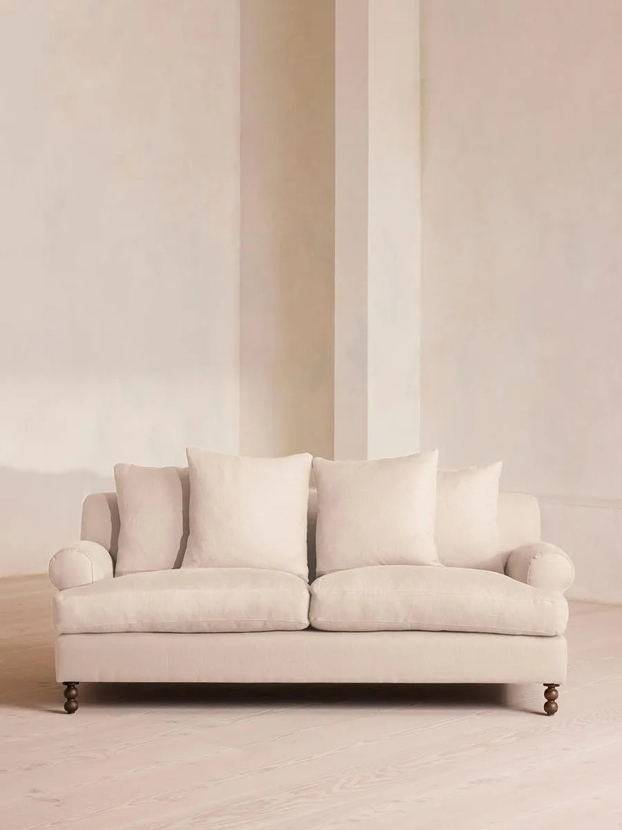 Audrey Two Seater, Sofa, Linen, Bisque