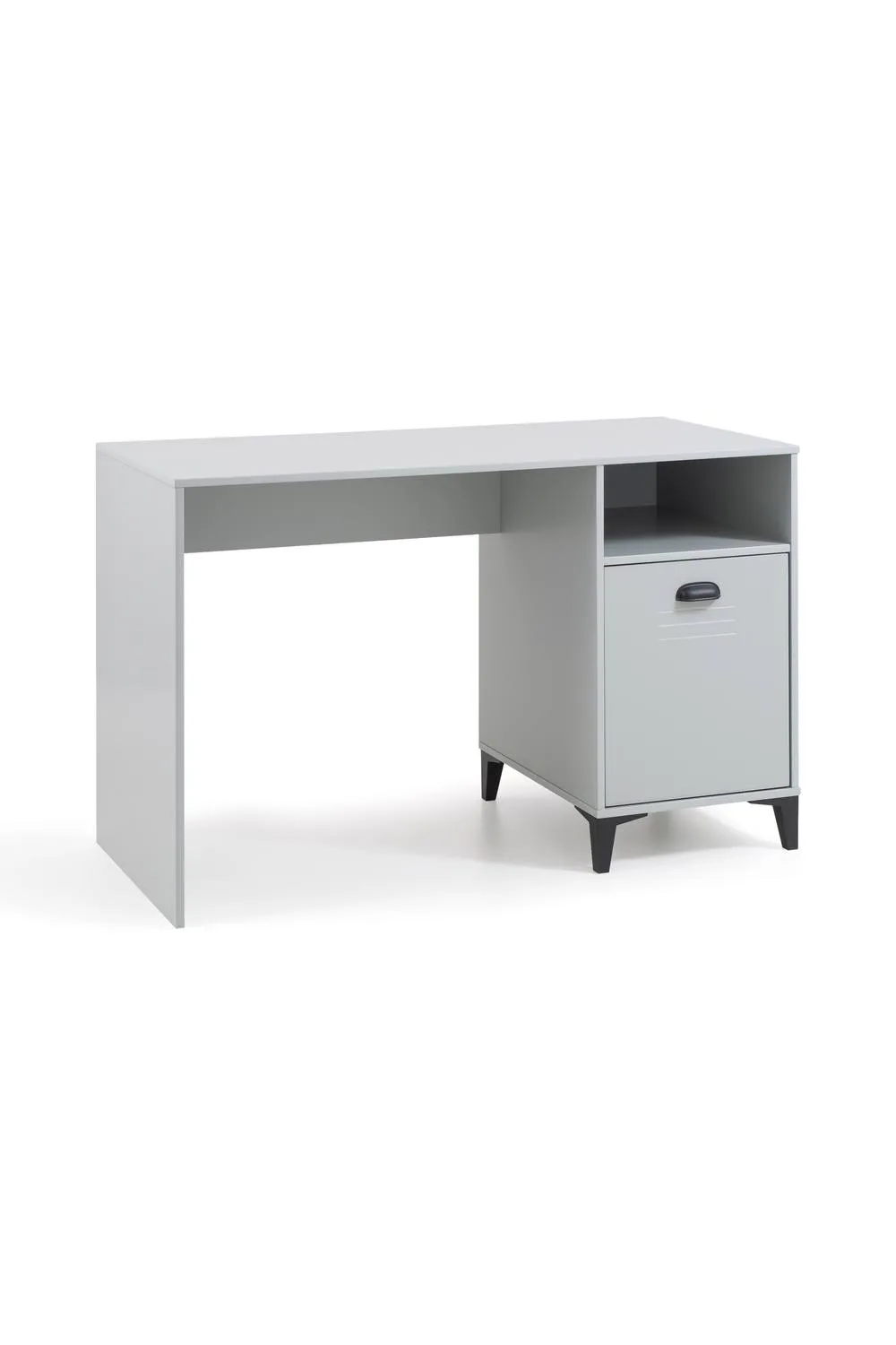 Julian Bowen Lakers Locker Style Desk with Shelf & Cupboard in Grey 2