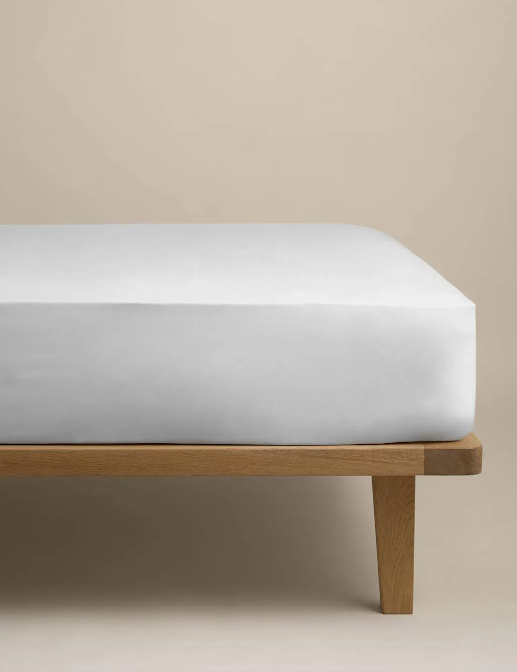 M&S Pure Cotton 180 Thread Count Deep Fitted Sheet White
