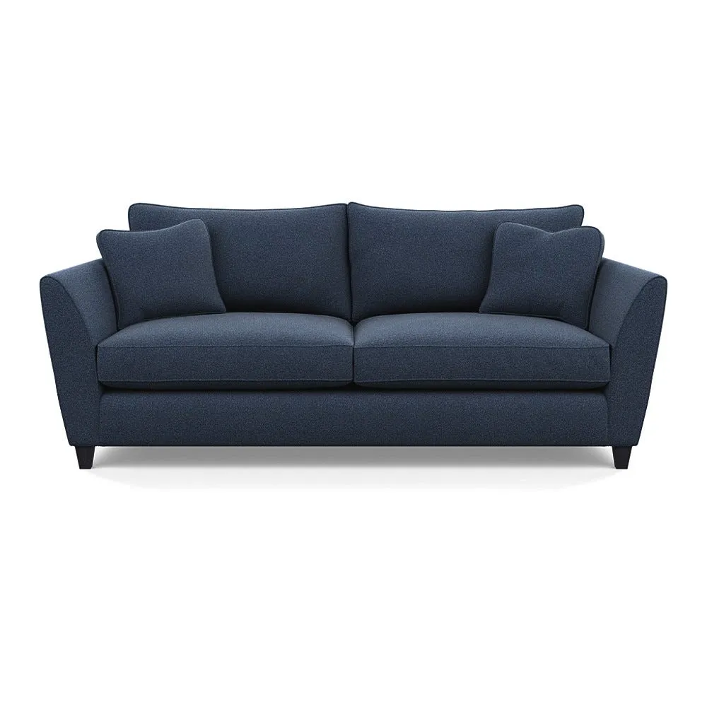 Heal's Torino 4 Seater Sofa Boucle Indigo Black Feet 1