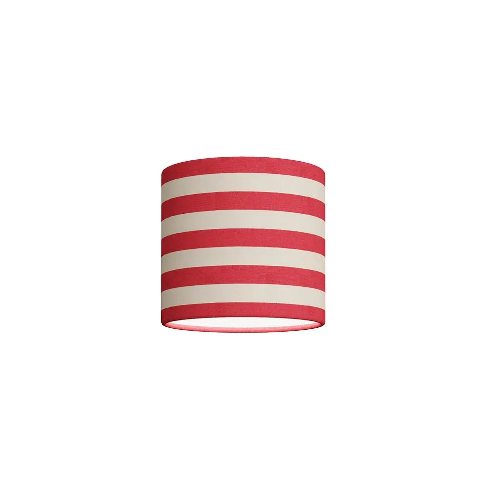Shropshire Shades Big Stripe Lampshade Red 20 x 18cm 2