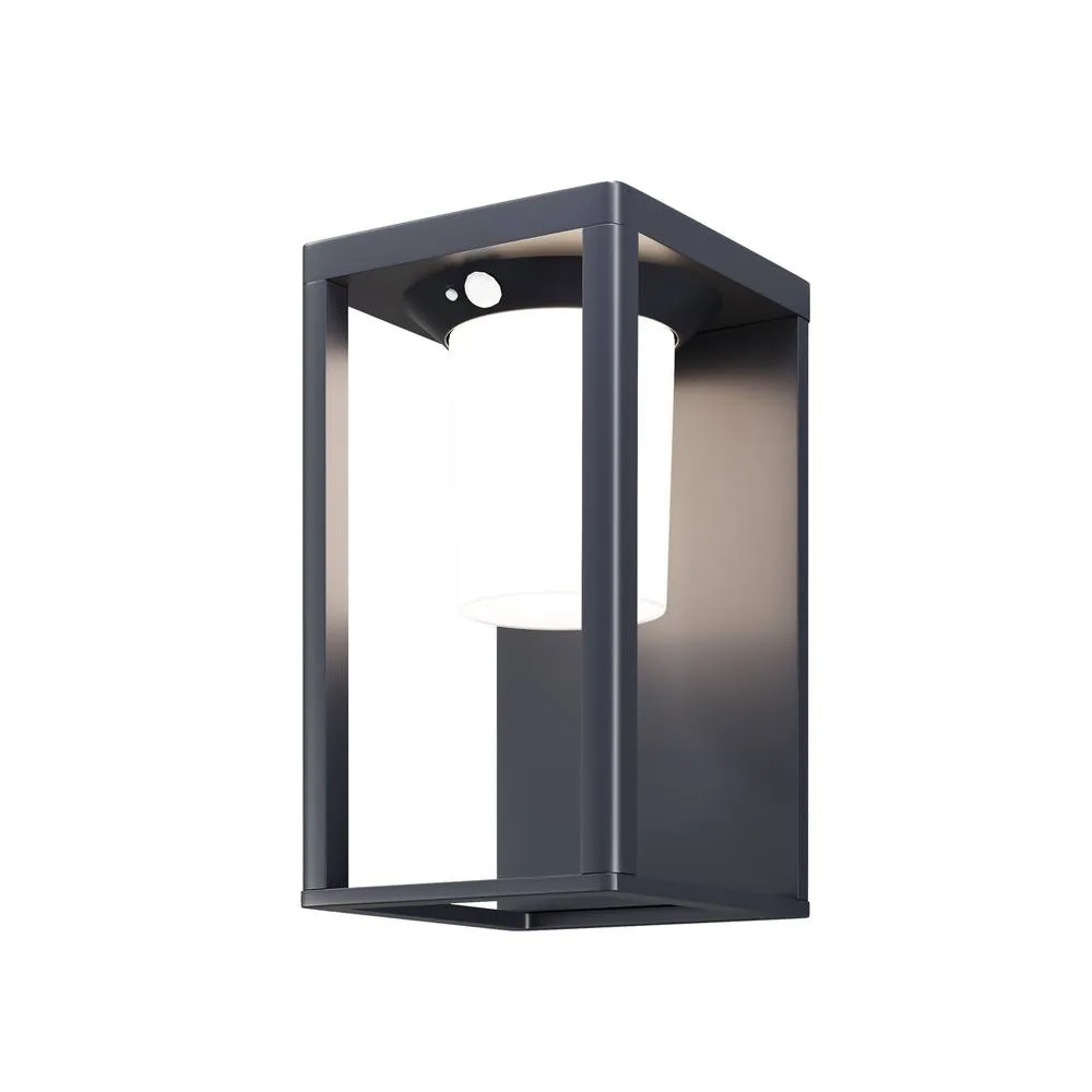 Netlighting Shatter Outdoor Modern Wall Lamp Graphite 3000K 150lm IP54 in Grey