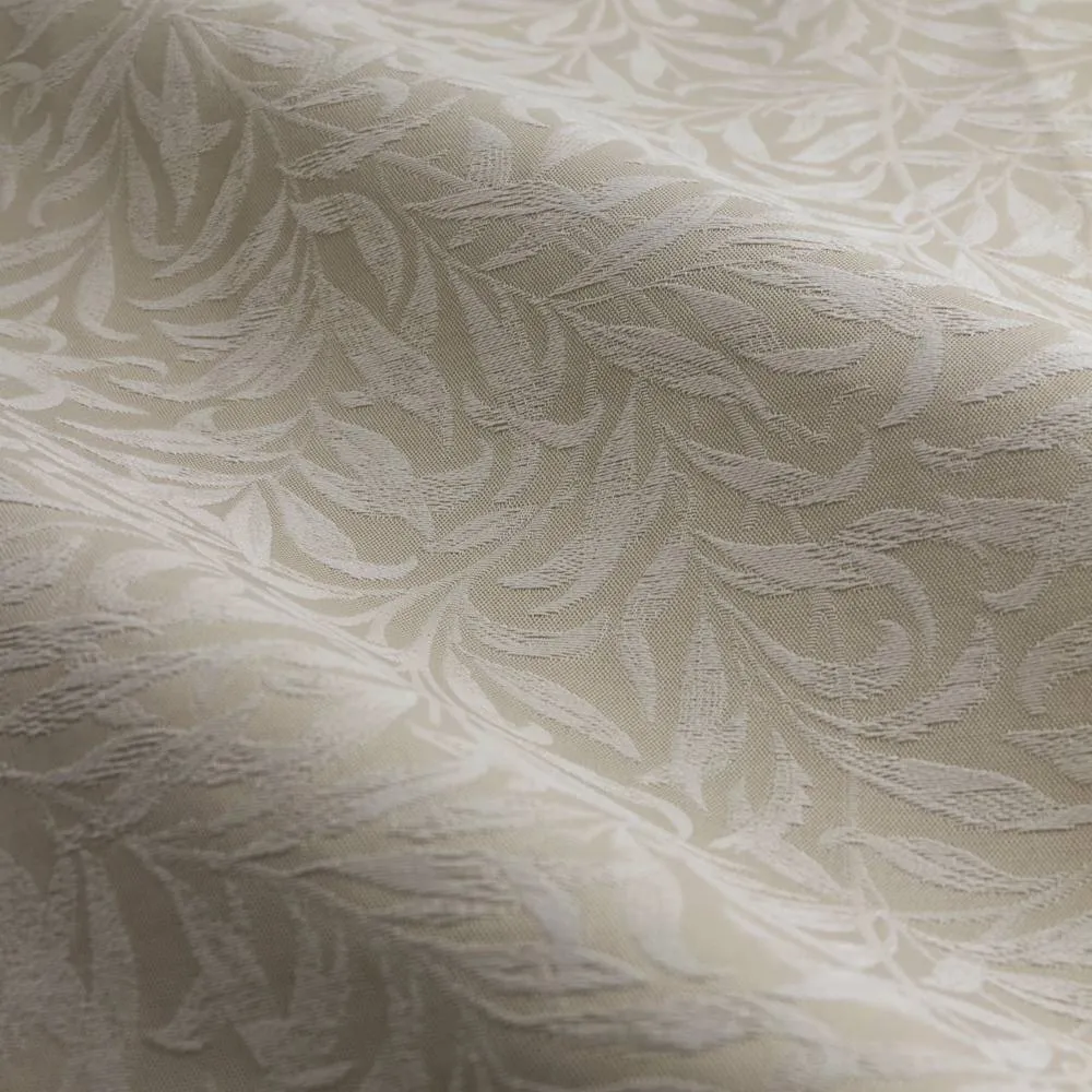 Morris & Co Willow Bough Jacquard Fully Lined Pencil Pleat Curtains in Cream 5