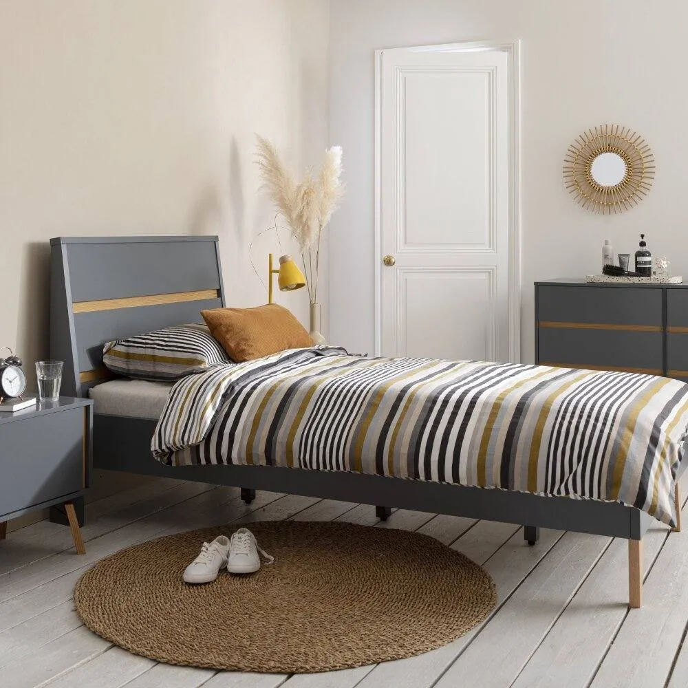Nöa and Nani Otto Single Bed Frame in Grey 2