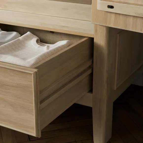 Portland Double Wardrobe, Mango Wood 4