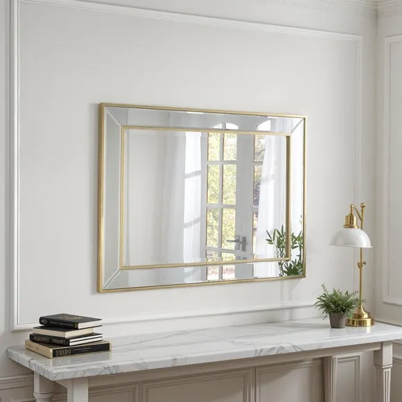 Yearn Angled Timeless Bevelled Wall Mirror 3
