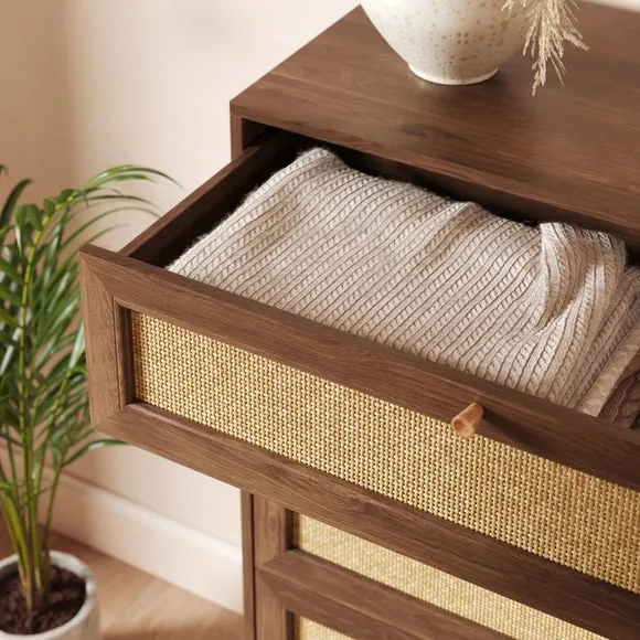 Jordyn 5 Drawer Chest, Mango Wood Effect 3