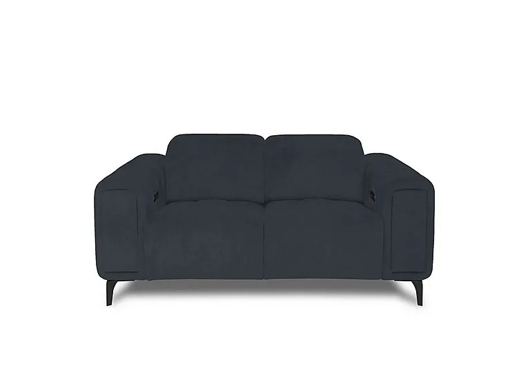 Elphaba Fabric 2 Seater Power Recliner Sofa with Storage Arms - Opulence Charcoal - Sofas and Armchairs