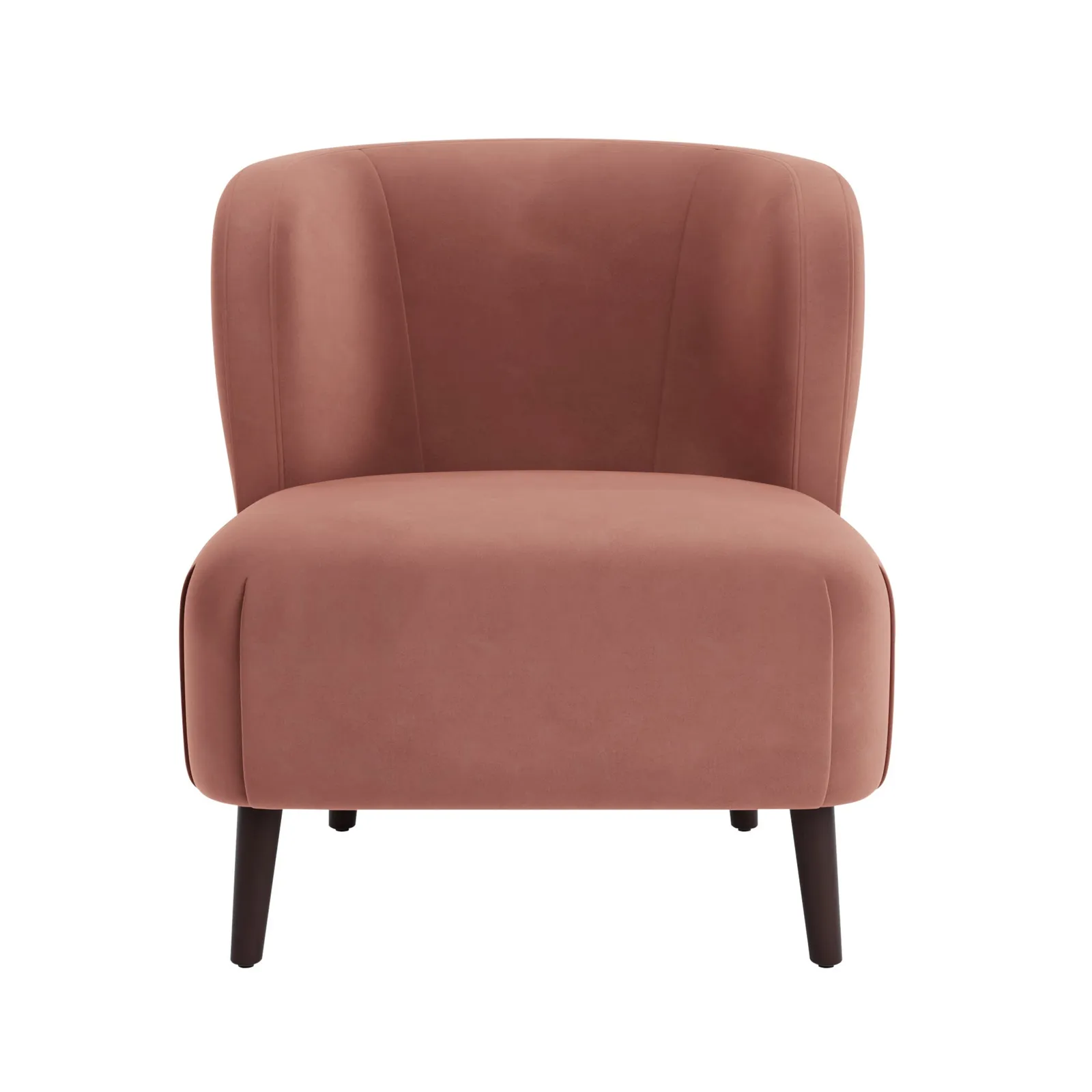Ava Velvet Chair Blush