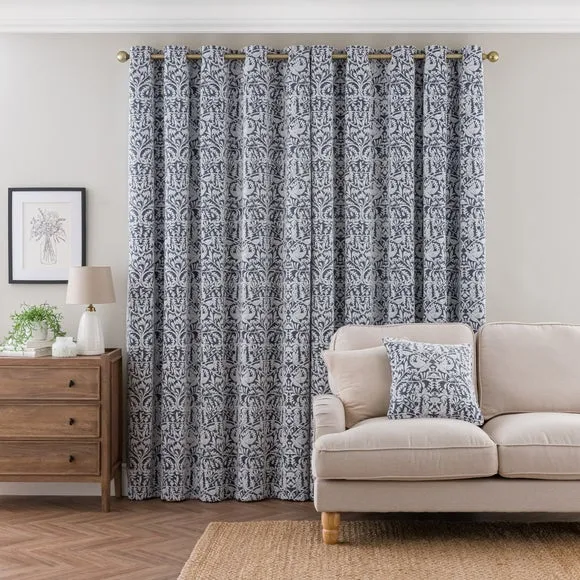 Alora Chenille Thermal Eyelet Curtains 4