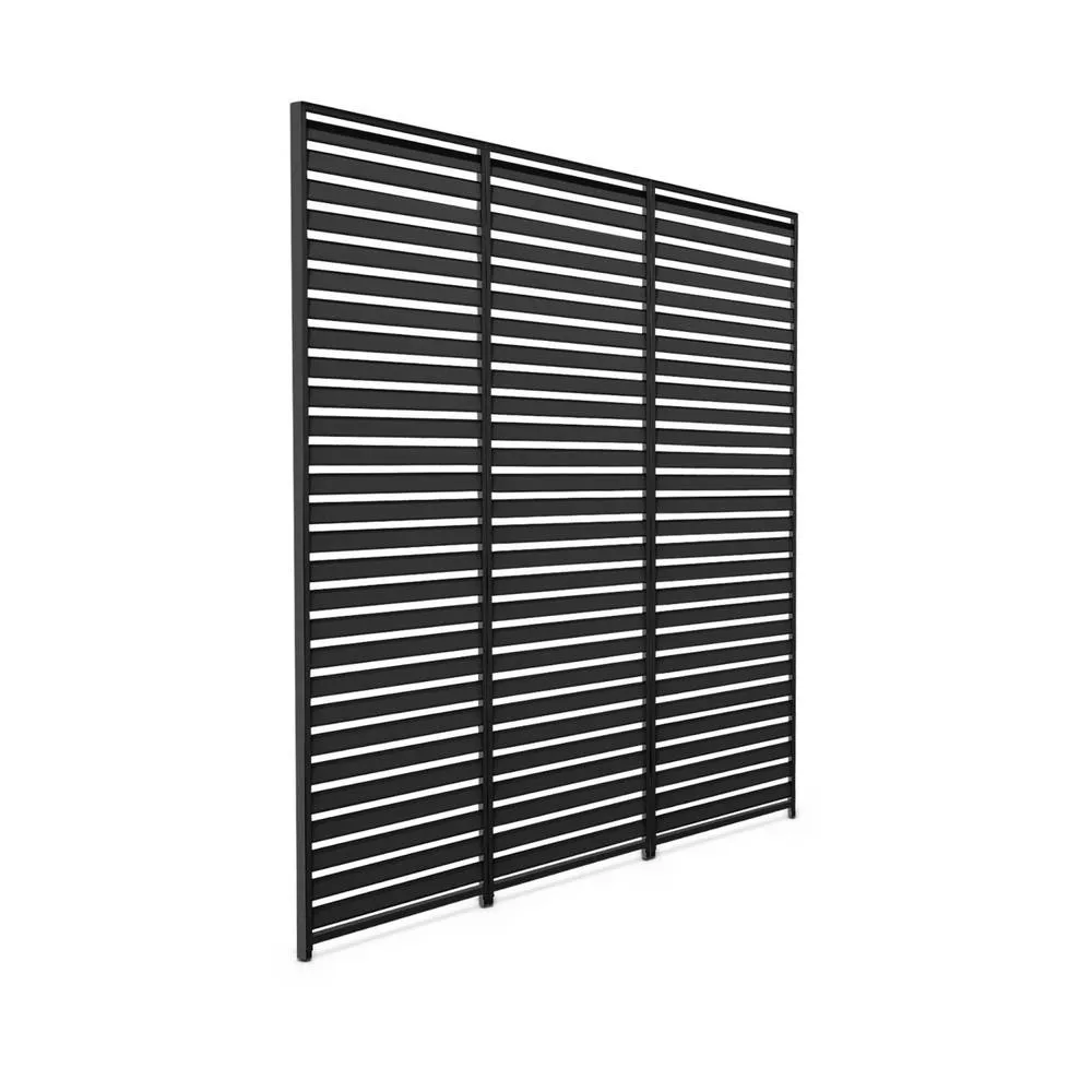 sweeek Set of 3 louvers 130cm for bioclimatic pergola Triomphe 3x4m in Dark Grey 2