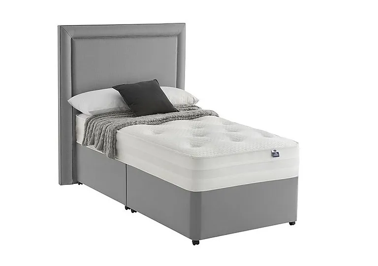 Mirapocket Serenity 1400 Ortho Divan Set With 4 Drawer Storage With No Storage - Single - Slate Grey