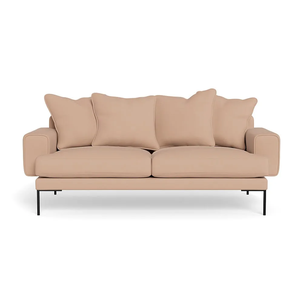 Heal's Torrington 3 Seater Sofa Capelo Linen-Cotton Rosedale Black Feet 1