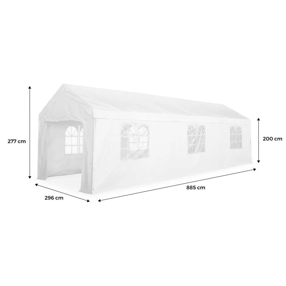 sweeek Reception tent 3x9m in White 5