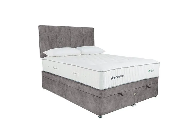Natural Touch 3000 End Ottoman Divan Set - Super King - Dapple Silver