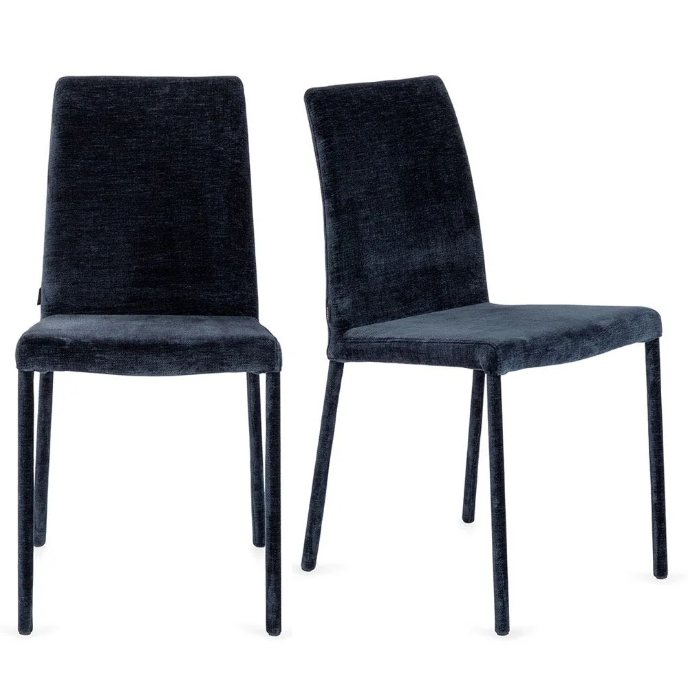 Heal's Bronte II Pair of Dining Chairs Blanik Denim 3