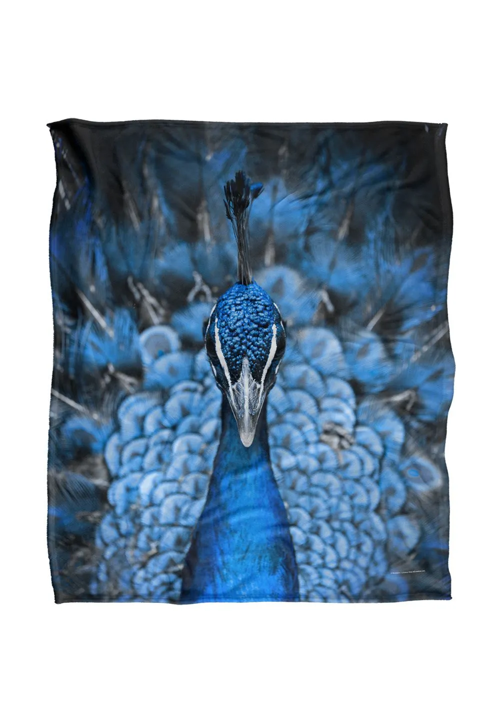Reinders Peacock Silky Touch Super Soft Throw Blanket 152 X 127 cm in White