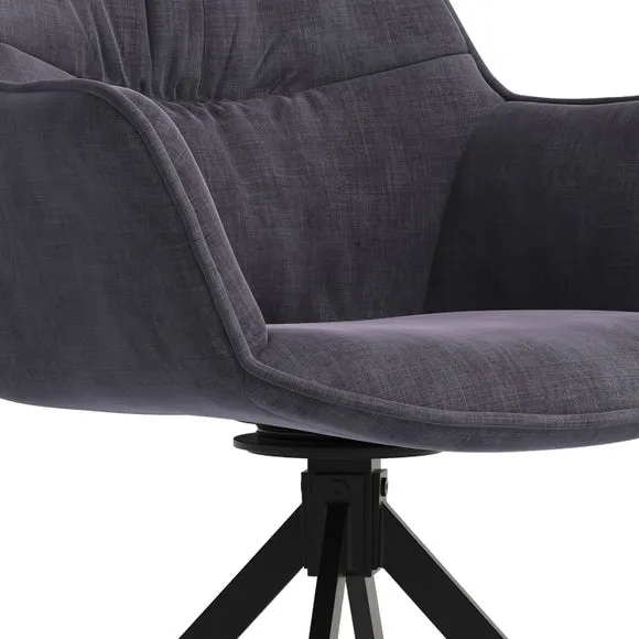 Indus Valley Set of 2 Comet Upholstered Dining Chairs 3