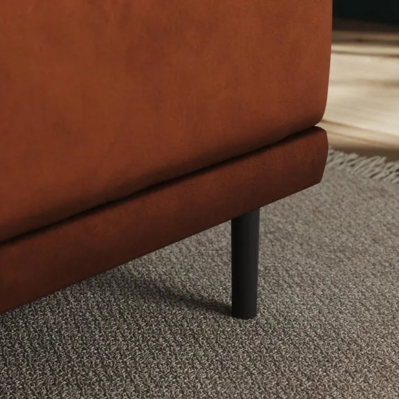 Mae Long Dining Bench, Matte Plush Velvet 4