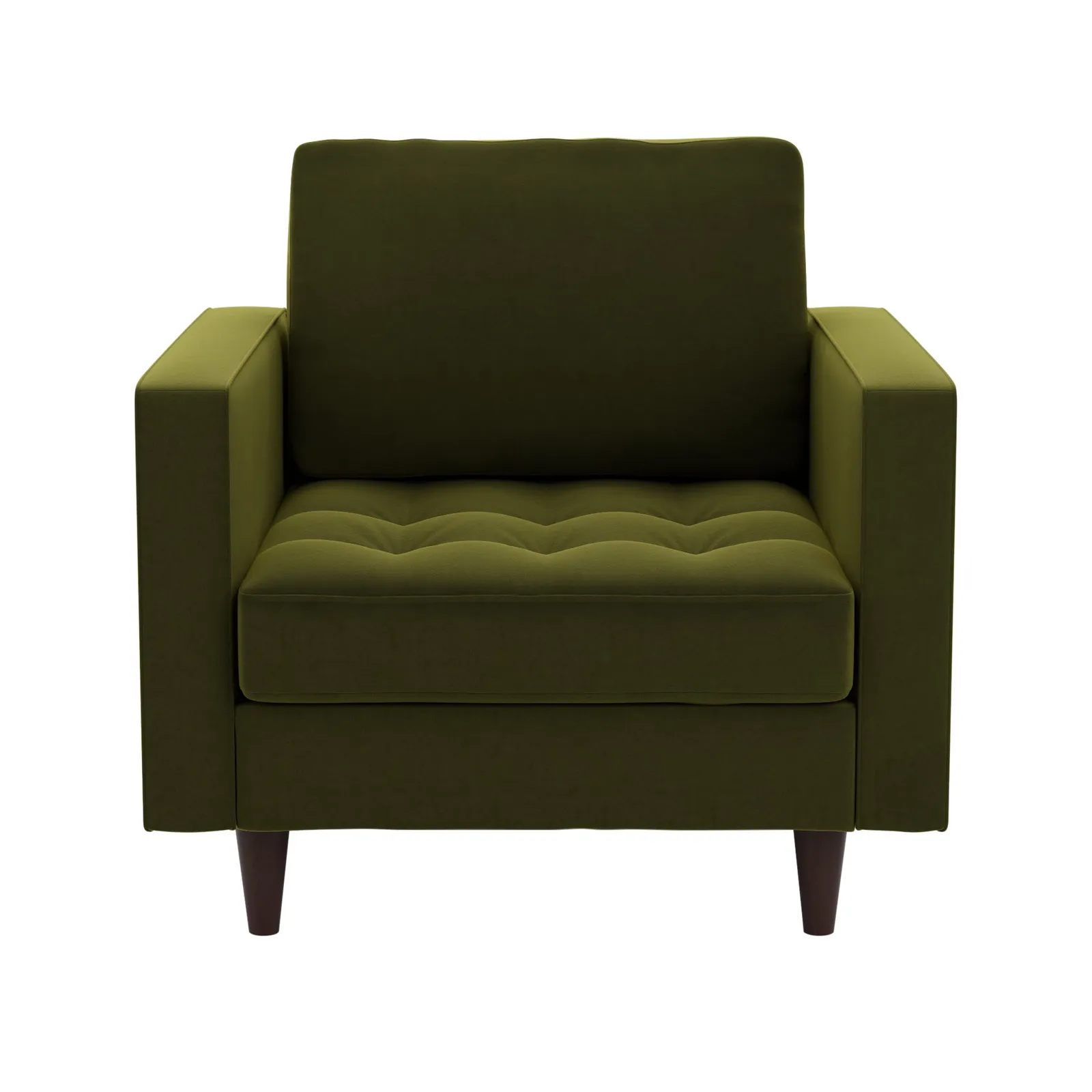 Zoe Velvet Armchair Green